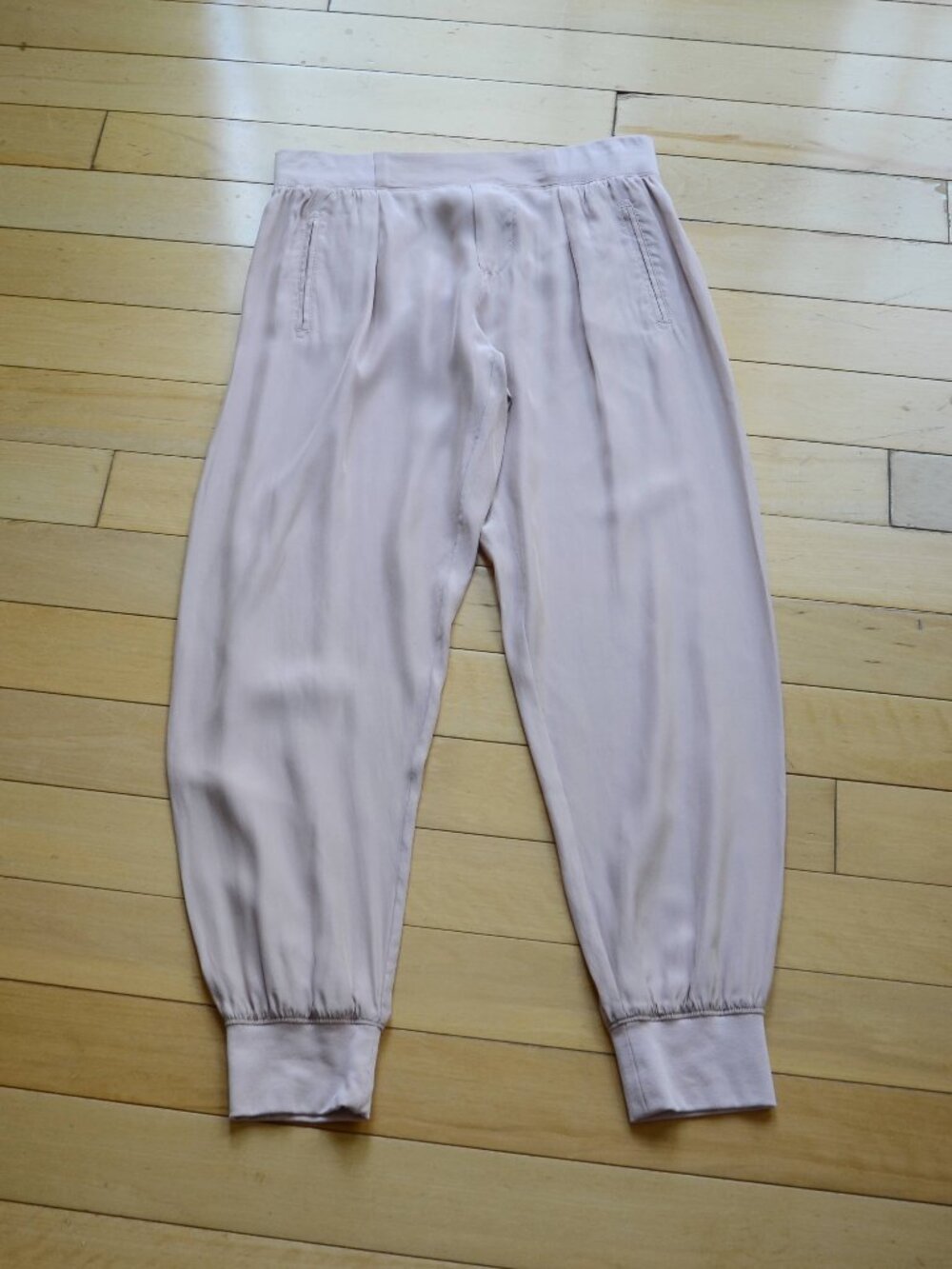 ATM Anthony Thomas Melillo 100% Silk Jogger Pants Size XS/TP